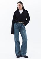 Women Blue Ultra High Rise Bootcut Pants