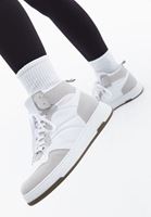 Women White Thick Sole Sneakers