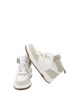 Women White Thick Sole Sneakers