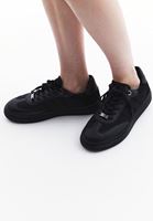 Women Black Sneakers with High Sole