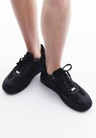 Women Black Sneakers with High Sole