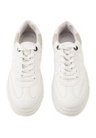 Women White Sneakers with High Sole