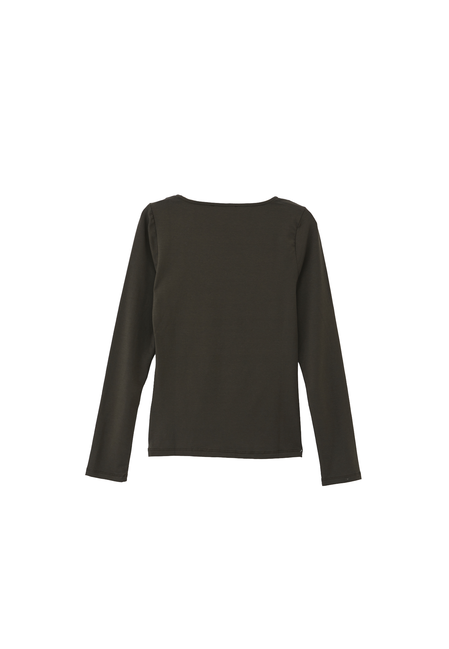 トップス nagonstans square-sleeves t-shirt Khaki Square Neck Tshirt with Long Sleeves Online Shopping