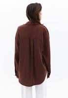 Women Brown Oversize Shirt