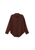 Women Brown Oversize Shirt