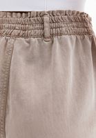 Women Beige High Rise Mini Shorts