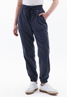 Women Blue Mid Rise Jogger Pants