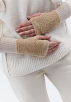 Women Beige Long Gloves