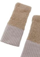 Women Beige Long Gloves