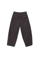 Women Brown Mid Rise Barrel Fit Pants