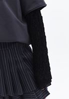 Oversize Tişört ve Mini Etek Kombini