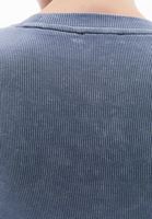 Women Grey Washed Crew Neck Tshirt