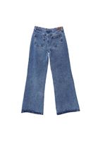 Women Blue High Rise Wide Leg Pants