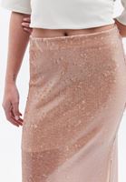 Women Pink Ultra High Rise Sequin Skirt