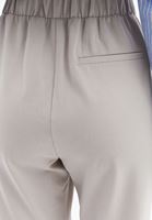 Women Beige High Rise Carrot Fit Pants