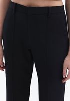 Women Black High Rise Boot Cut Pants