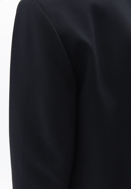 Crop Blazer Ceket ve Elbise Kombini