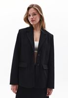 Bayan Siyah Oversize Blazer Ceket