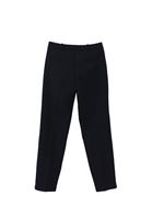 Women Black High Rise Slim Fit Pants