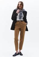 Women Brown High Rise Slim Fit Pants