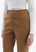 Women Brown High Rise Slim Fit Pants