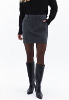 Women Grey Mini Skirt