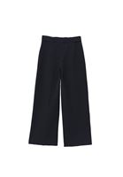 Women Black High Rise Straight Fit Pants