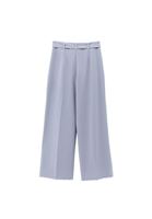 Women Grey High Rise Straight Fit Pants