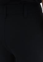 Women Black Mid Rise Straight Fit Pants