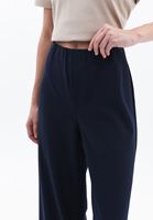 Women Navy Ultra High Rise Wide Leg Pants