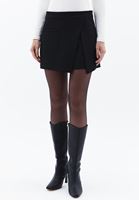 Women Black High Rise Short Skirt