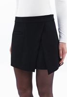 Women Black High Rise Short Skirt