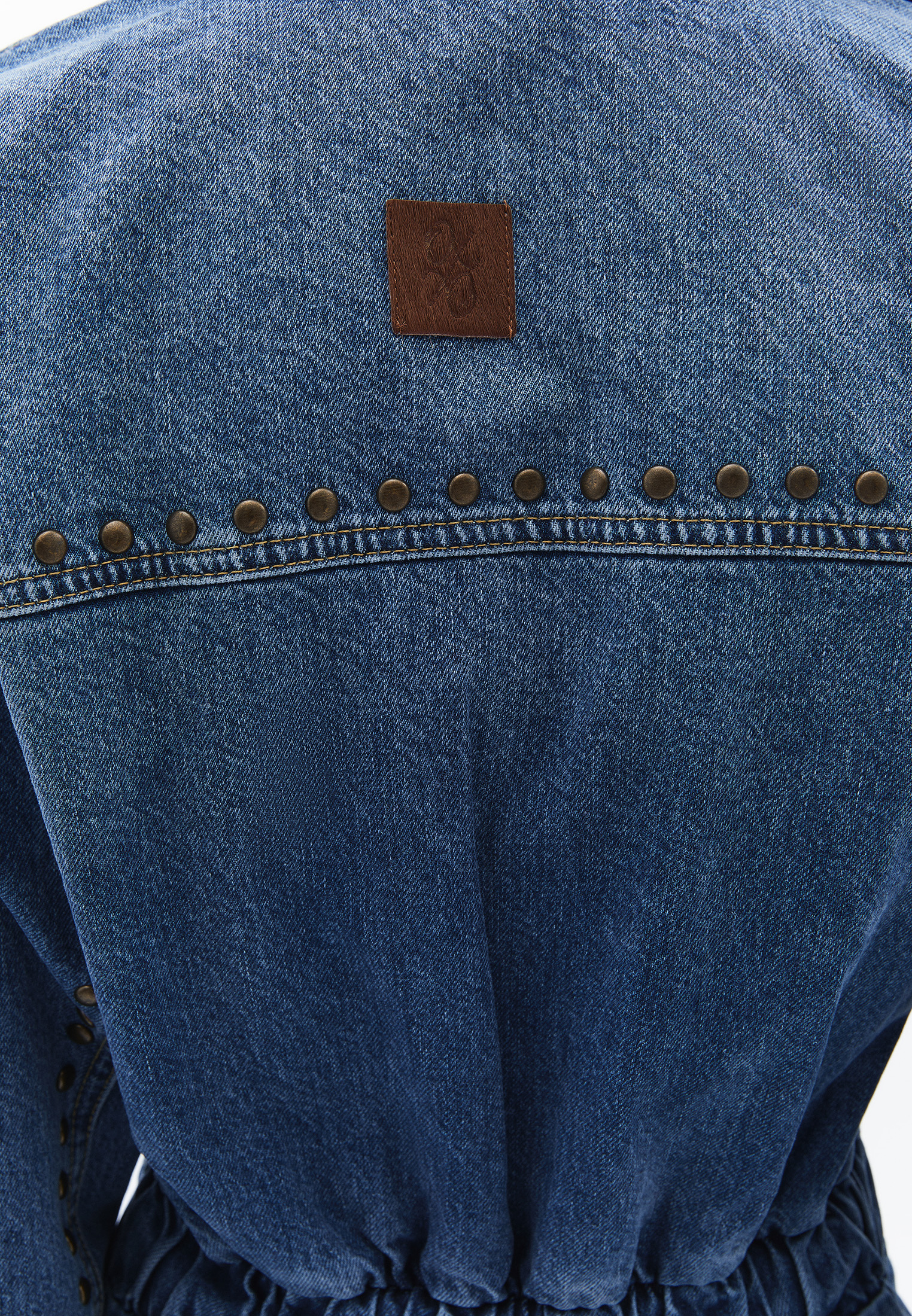 Blue Oversize Denim Jumpsuit Online Shopping | OXXOSHOP