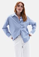 Women Mixed Cotton Blended Shirt with Sleeve Detail