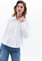 Women White Shirt with Cut-out Detail