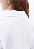 Women White Shirt with Cut-out Detail