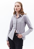 Women Grey Slim fit Shirt