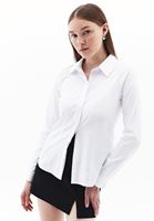 Women White Slim fit Shirt