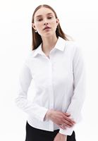 Women White Slim fit Shirt