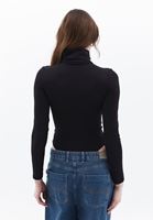 Women Black Turtle Neck Bodysuit