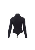 Women Black Turtle Neck Bodysuit