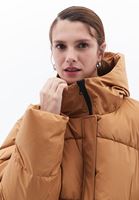 Women Brown Quilted Coat