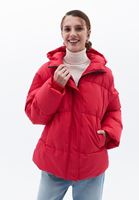 Women Pink Quilted Coat