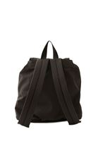 Women Black Backpack with Buckle Detail