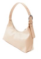 Women Beige Shoulder Bag with Buckle Detail