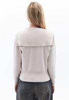 Women Beige Polo Neck Knitwear Sweater