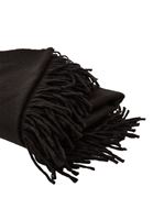 Women Black Tassled Shawl