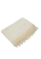 Women Cream Tassled Shawl