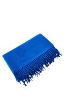 Women Blue Tassled Shawl