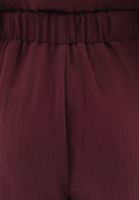 Women Bordeaux Ultra High Rise Wide Leg Pants